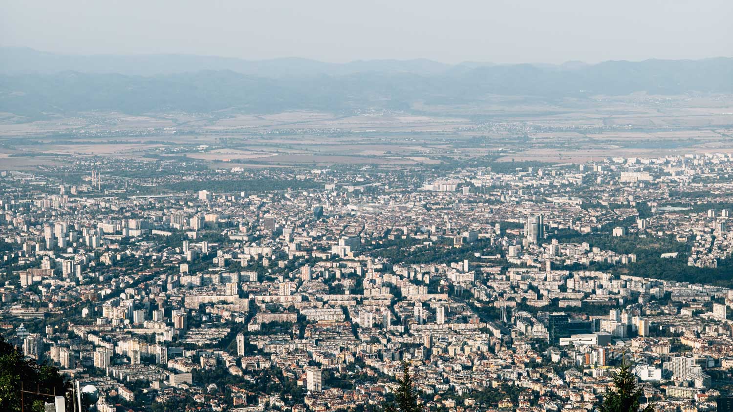 Sofia from above