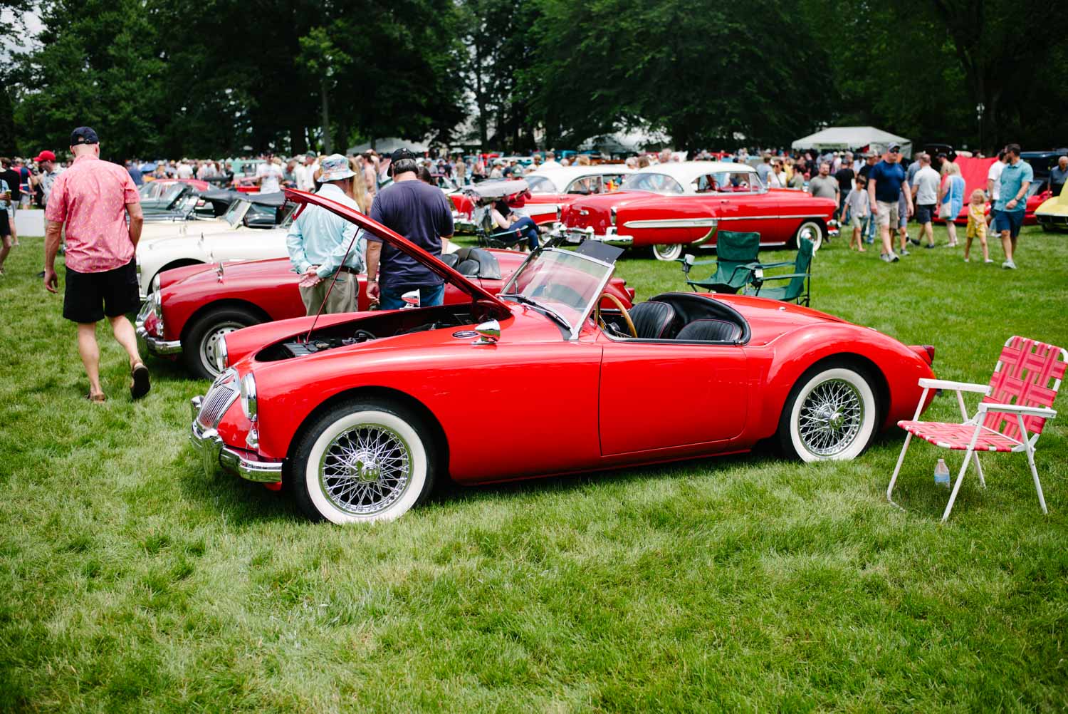 Red MGA Convertible