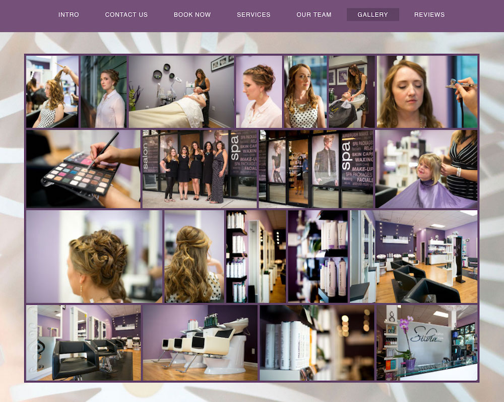 gallery for Silvia Saloon and Spa website